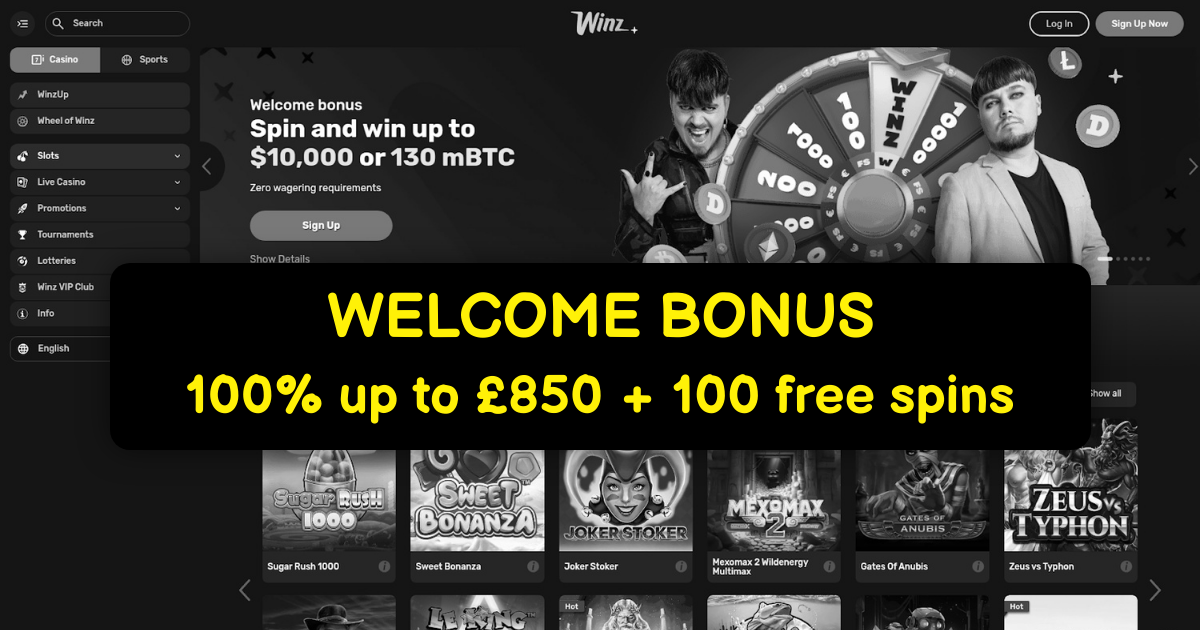 WINZ Casino - UK Slots & Exclusive Bonuses